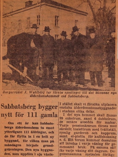 写真：約70年前の新聞記事